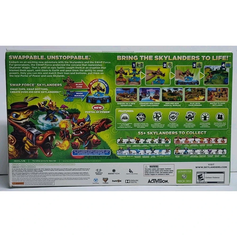 Skylanders Swap Force Starter Pack (Xbox 360,2013) Brand New Sealed Toy Game